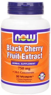 NOW Foods   Black Cherry Fruit Extract 750 mg.   90 Vegetarian Capsules
