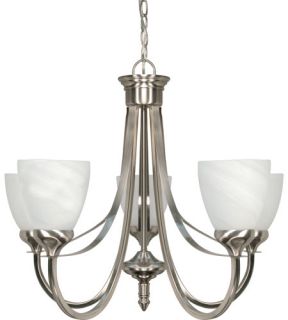 Triumph 5 Light Chandeliers in Brushed Nickel 60/585