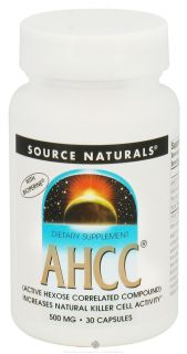 Source Naturals   AHCC with Bioperine   30 Capsules