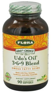 Flora   Udos Choice Udos Oil 3 6 9 Blend   90 Capsules Formerly Udos Choice Oil Blend