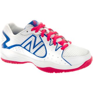 New Balance 786 White/Pink Girls New Balance Junior Tennis Shoes
