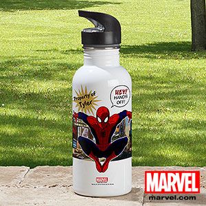 Personalized Spiderman Water Bottles