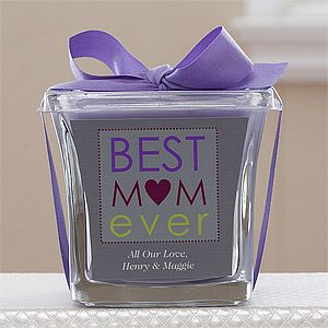 Personalized Best Mom Ever Candles   Lavender & Linen