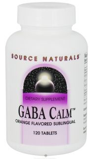 Source Naturals   GABA Calm Sublingual Orange Flavored   120 Tablets