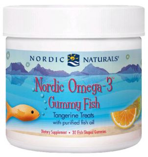 Nordic Naturals   Nordic Omega 3 Gummy Fish Tangerine Treats   30 Gummies
