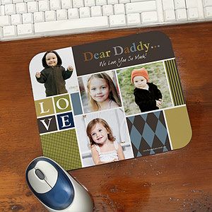 Personalized Photo Mouse Pads for Dad