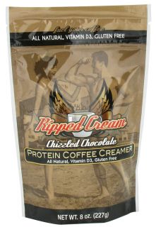 Ripped Cream   Protein Coffee Creamer Chizzled Chocolate   8 oz.