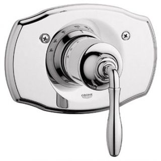 Grohe Seabury Thermostat Trim with Lever Handle   Sterling Infinity Finish