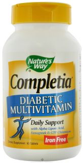 Natures Way   Completia Diabetic (iron free) Multi Vitamin   90 Tablets