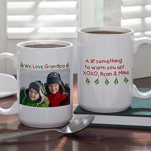 Personalized 15 oz. Holiday Photo Coffee Mug   Loving You