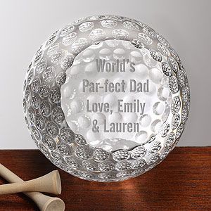 Personalized Golf Gifts   Engrave Crystal Golf Ball