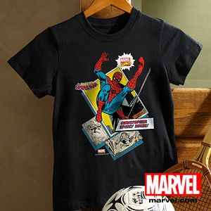 Personalized Marvel Superheros Kids Black T Shirt   Wolverine, Iron Man, Hulk