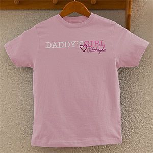 Personalized Kids T Shirts   Daddys Girl