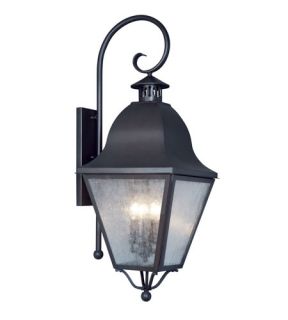 Amwell 4 Light Outdoor Wall Lights in Black 2558 04