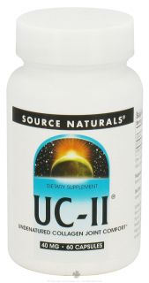 Source Naturals   UC II 40 mg.   60 Capsules