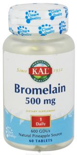 Kal   Bromelain 500 mg.   60 Tablets