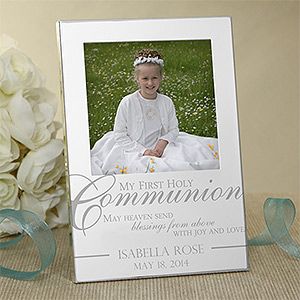 Engraved Silver Picture Frames   First Holy Communion