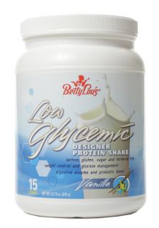 Betty Lous   Low Glycemic Designer Protein Shake 15 Servings Vanilla   22.75 oz.