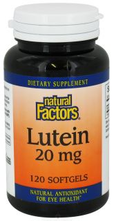 Natural Factors   Lutein 20 mg.   120 Softgels