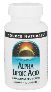 Source Naturals   Alpha Lipoic Acid 300 mg.   60 Capsules (formerly Timed Released)