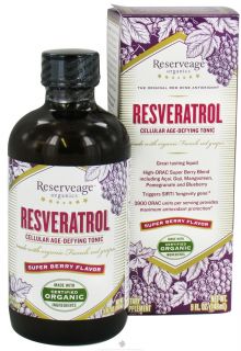 ReserveAge Organics   Resveratrol Cellular Age Defying Tonic Super Berry Flavor   5 oz.