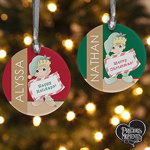 Personalized Christmas Ornaments   Precious Moments Christmas Elf