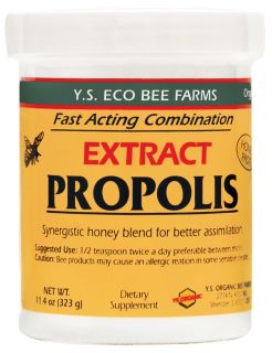 YS Organic Bee Farms   Propolis In Honey 110000 mg.   11.4 oz.