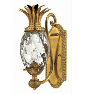Plantation 1 Light Wall Sconces in Burnished Brass 4140BB