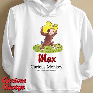 Persoanlized Curious George Sweatshirt for Toddlers