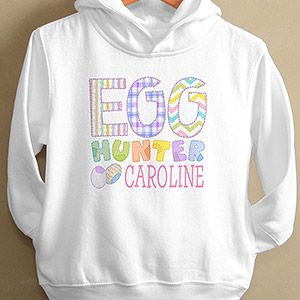 Personalized Toddler Sweatshirt for Easter   Egg Hunter