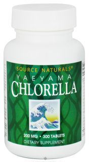 Source Naturals   Chlorella From Yaeyama 200 mg.   300 Tablets