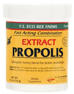 YS Organic Bee Farms   Propolis In Honey 55000 mg.   5.5 oz.