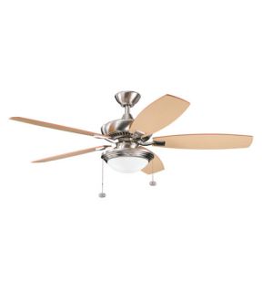 Canfield Select 2 Light Indoor Ceiling Fans in Brushed Stainless Steel 300016BSS