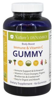 Natures Dynamics   Body Boost Immune & Vitamin C Whole Food Gummy   60 Gummies