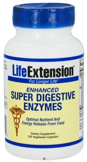 Life Extension   Enhanced Super Digestive Enzymes   100 Vegetarian Capsules