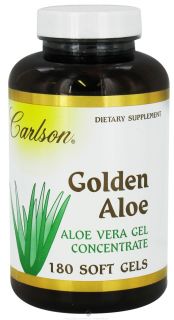 Carlson Labs   Golden Aloe (Aloe Vera Gel Concentrate)   180 Softgels