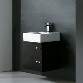 Vigo 23 inch Single Bathroom Vanity   Wenge
