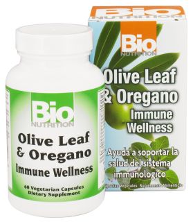 Bio Nutrition   Olive Leaf & Oregano Immune System Support   60 Vegetarian Capsules