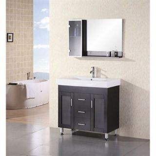 Design Element Milan 36 Bathroom Vanity   Espresso