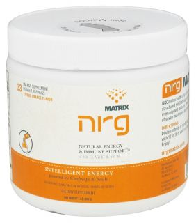 NRG Matrix   Natural Energy & Immune Support Powder Drink Citrus Orange   7 oz.