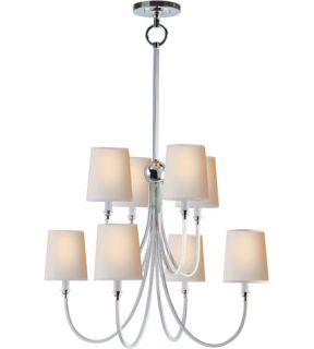 Thomas Obrien Reed 8 Light Chandeliers in Polished Silver TOB5010PS NP