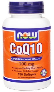 NOW Foods   CoQ10 Cardiovascular Health 100 mg.   150 Softgels