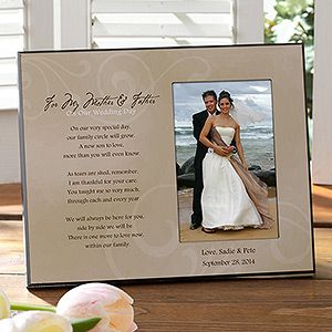 Personalized Wedding Picture Frame   To My Parents