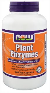 NOW Foods   Plant Enzyme   240 Vegetarian Capsules