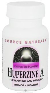 Source Naturals   Huperzine A For Learning And Memory 100 mcg.   60 Tablet(s)