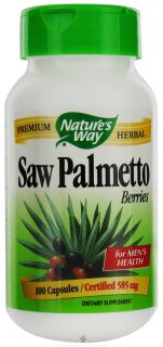 Natures Way   Saw Palmetto Berries 585 mg.   100 Capsules