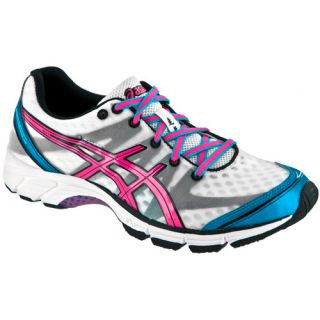 ASICS GEL DS Racer 9 ASICS Womens Running Shoes White/Neon Pink/Electric Blue