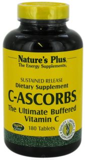 Natures Plus   C Ascorbs Sustained Release   180 Tablets