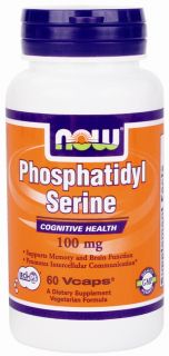 NOW Foods   Phosphatidyl Serine Cognitive Health 100 mg.   60 Vegetarian Capsules