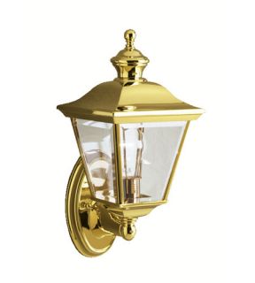 Bay Shore 1 Light Outdoor Wall Lights in Polished Brass 9713PB